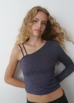 Asymmetrisch T-Shirt Met Bandjes