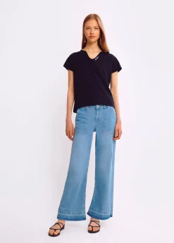 Bio Basic T-Shirt Knopen Mar