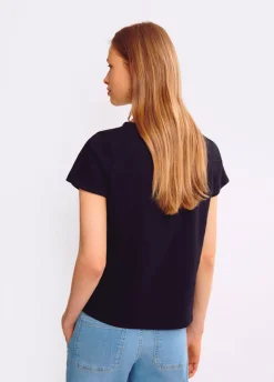 Bio Basic T-Shirt Knopen Mar