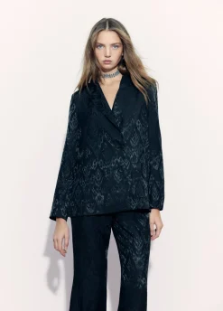 Blazer Overslag Jacquard