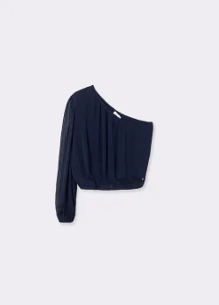 Blouse Asymmetrisch Choker