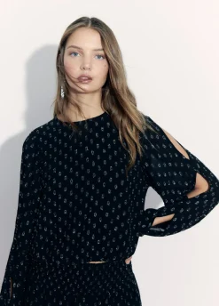 Blouse Openingen Dobby
