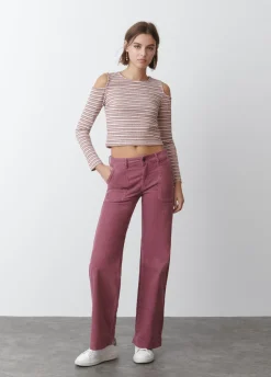 Broek Corduroy Culotte Voorzak