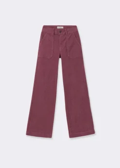 Broek Corduroy Culotte Voorzak