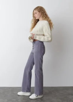 Broek Corduroy Culotte Voorzak