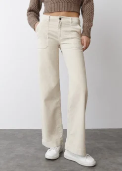 Broek Corduroy Culotte Voorzak