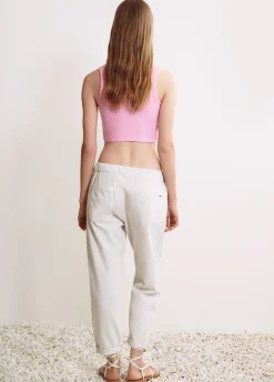 Broek Soepelvallend Katoen