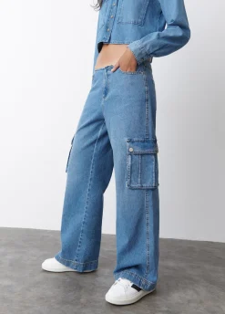 Jeans Cargo Lage Taille