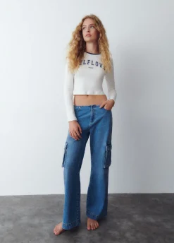 Jeans Cargo Lage Taille