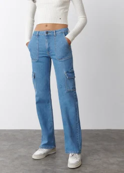 Jeans Recht Cargo