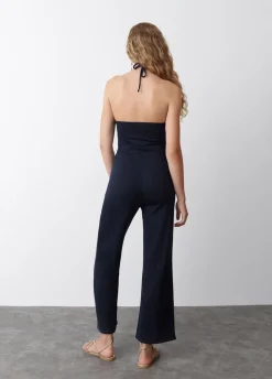 Jumpsuit Halter Jacquard