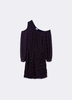 Jurk Cut-Out Schouder Print