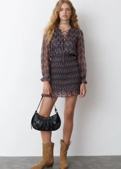 Jurk Elastiek Print Indisch