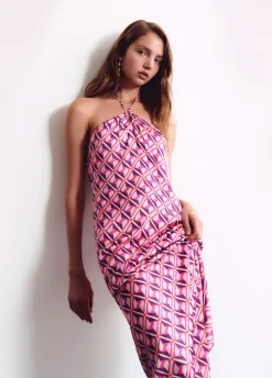 Jurk Halter Print Pop