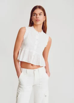 Mouwloze Blouse Smok