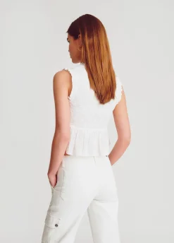 Mouwloze Blouse Smok