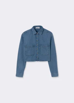 Overhemd Denim Cropped