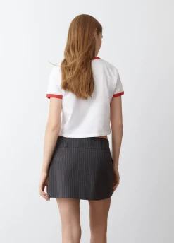 Plooirok Mini Krijtstreep