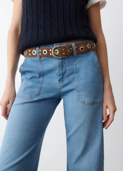Riem Eyelets Suede