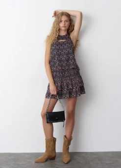 Rok Print Indisch Ruches Lurex