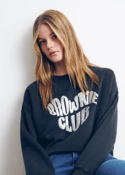 Sweater Brownie Hart Glitter