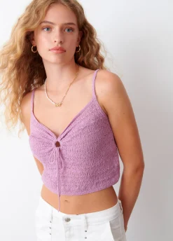 Top Crochet Bandjes Knoop
