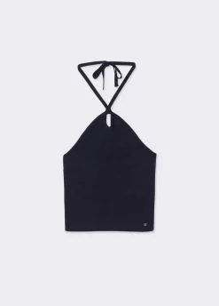 Top Gebreid Metallic Garen