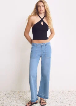 Top Tricot Gekruist Nek