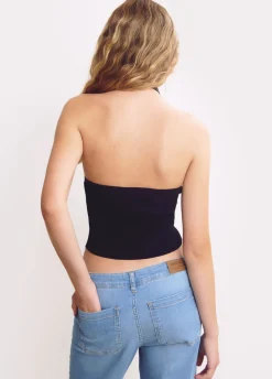 Top Tricot Gekruist Nek