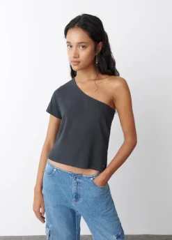 T-Shirt Asymmetrisch Korte Mouwen