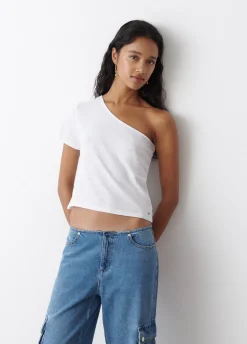 T-Shirt Asymmetrisch Korte Mouwen