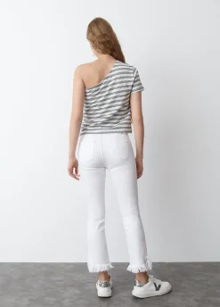 T-Shirt Asymmetrisch Mouw Volume
