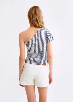 T-Shirt Asymmetrisch Strepen