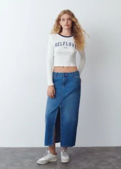 T-Shirt Lange Mouwen Contrast