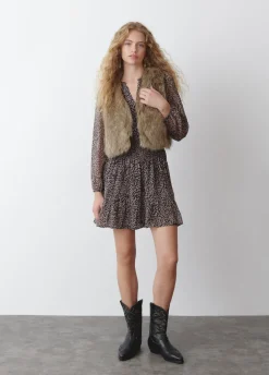 Vest Cropped Imitatiebont