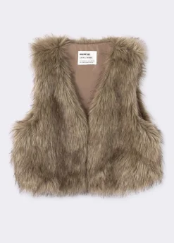 Vest Cropped Imitatiebont
