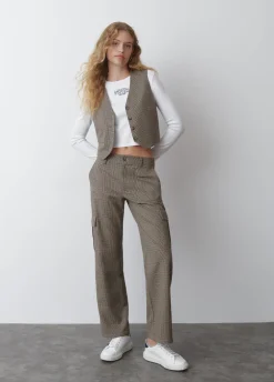 Vest Geruit Gekleed