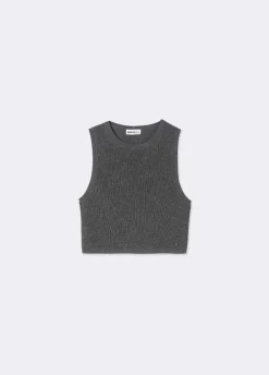 Vest Ronde Hals Gebreid