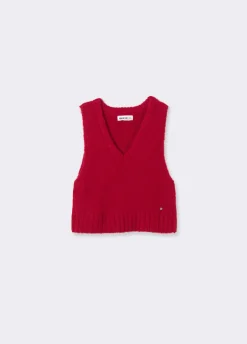 Vest V-Hals Gebreid